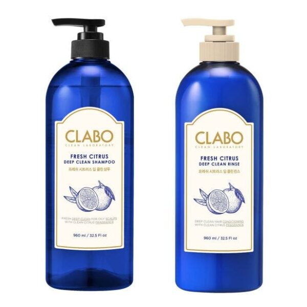 Kerasys CLABO  Laboratory Fresh Citrus Deep Clean Shampoo 960ml + Condicionador 960ml